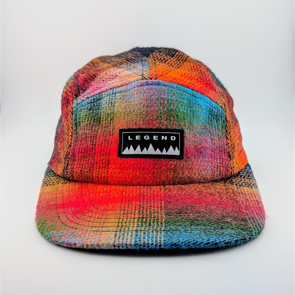 LEGEND Headwear Durango Camper 5 Panel Hat Campfire Flannel Adjustable Cap